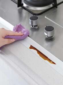 1roll PVC Tape, Grey Sink Sealing Sticker For Kitchen - Grey - View 3