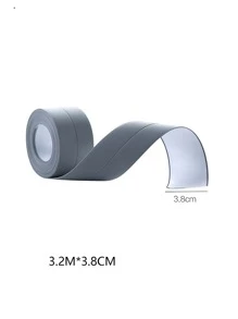 1roll PVC Tape, Grey Sink Sealing Sticker For Kitchen - Grey - View 7
