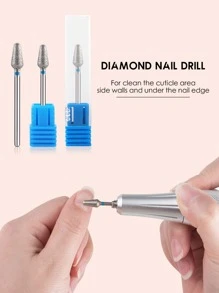 指甲鑽頭，用於指甲鑽E銼刀1入組金屬指甲鑽頭，用於丙烯酸凝膠指甲鑽頭美甲修腳去除工具，用於丙烯酸指甲凝膠快速去除沙龍家庭指甲護理用品 - 彩色 - 查看 6