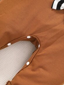 Baby Boy Striped & Cartoon Graphic Bow Front 2 In 1 Jumpsuit - Multicolor - View 7