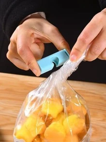 5pcs/set PP Sealing Clip, Blue Food Sealing Clip For Home - Blue - View 3