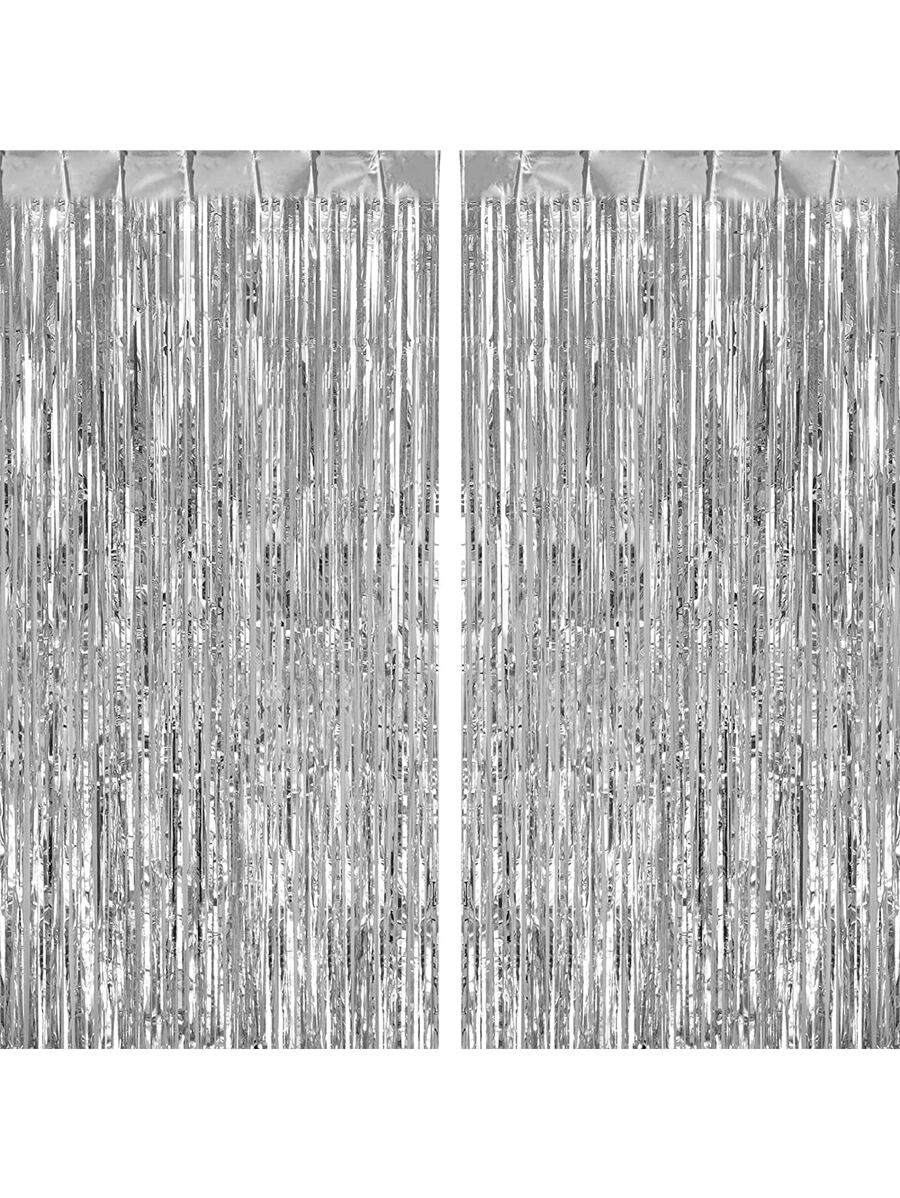 2入組1*2m雨滴簾幕,派對裝飾、背景簾幕、門窗裝飾