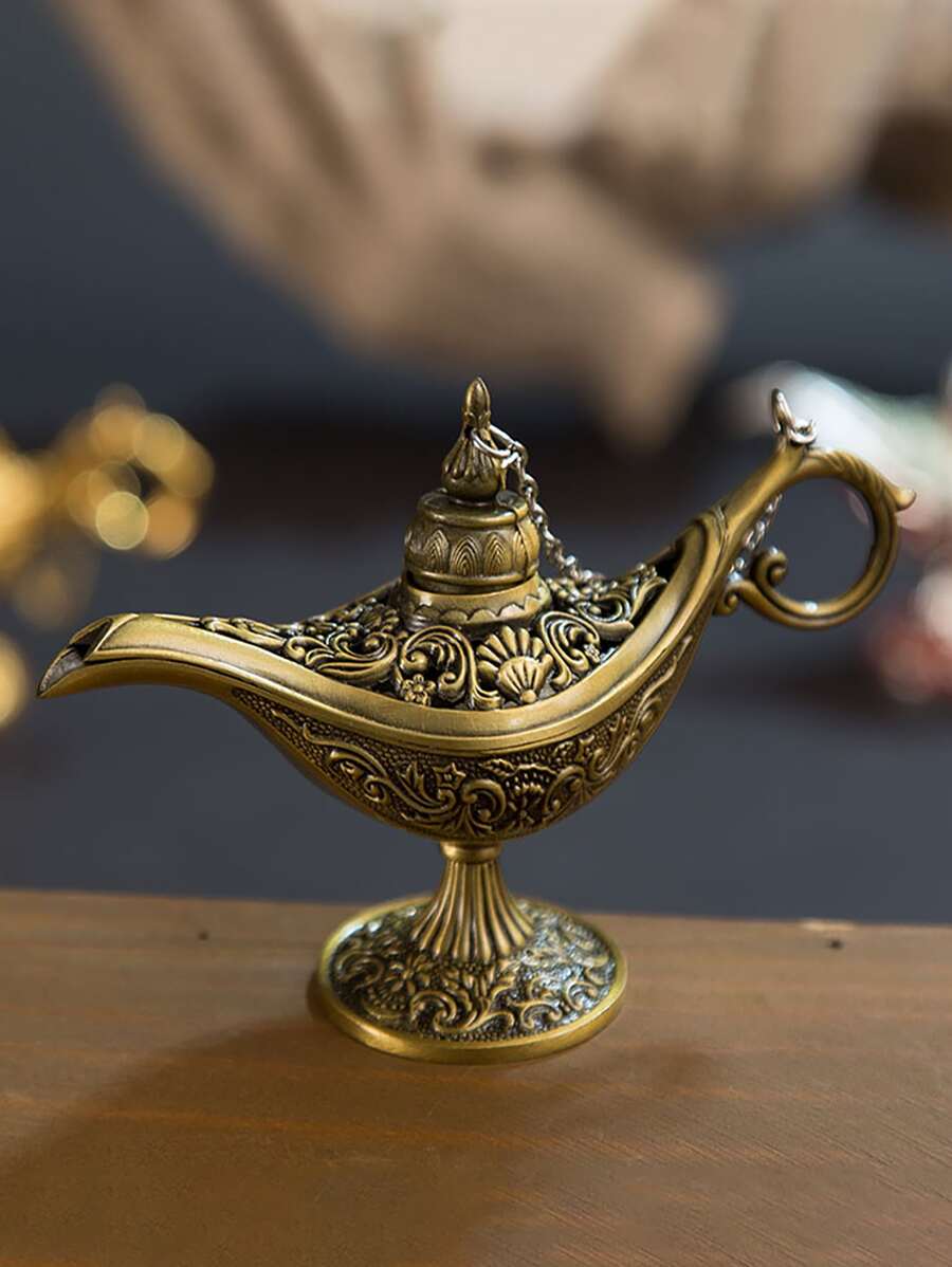 1入組鋁製香爐復古設計家用香爐 - 銅色 - 查看 1