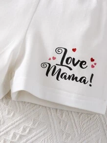 Rompers Em bé Lá thư Hoạt hình - trắng - Xem 4