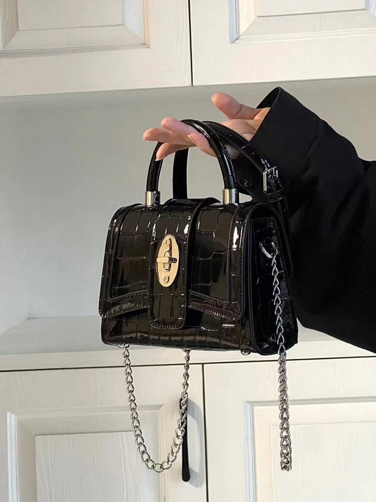 우아한 패션 악어 무늬 캐주얼 범용 어깨/크로스바디/핸드 시계추 핸드백