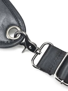 Men Drop Leg Bag Fanny Waist Pack Motorcycle Rider Retro Shoulder Messenger Cross Body Hip Belt Bag Chest Bag - Black - View 8