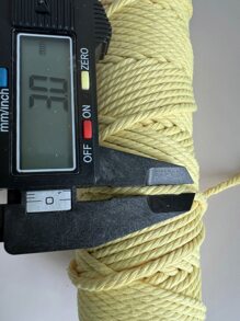 Sợi đan màu 1skein, Sợi đan DIY tối giản cho gia đình - Màu vàng - Xem 5