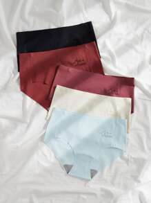 5pack Letter Graphic Panty Set - Multicolor - View 3