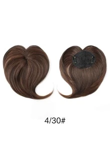 liangyuan Short Straight Synthetic Hair Bangs - Light Brown - View 6