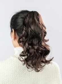 liangyuan Short Body Wave Ponytail Synthetic Hair Extension - Bronze - View 3