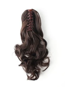 liangyuan Short Body Wave Ponytail Synthetic Hair Extension - Bronze - View 6