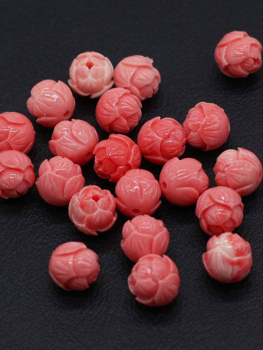 20 cái/bộ hạt hình hoa tự làm - Đỏ - Xem 1