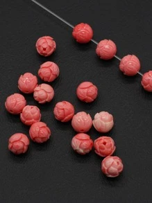 20 cái/bộ hạt hình hoa tự làm - Đỏ - Xem 2