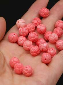 20 cái/bộ hạt hình hoa tự làm - Đỏ - Xem 4