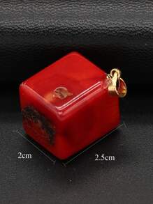5pcs/set Cube DIY Pendant - Red - View 7