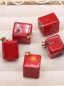 5pcs/set Cube DIY Pendant - Red - View 8