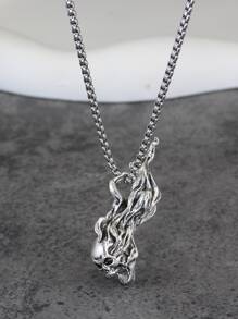 男士骷髏吊墜項鍊