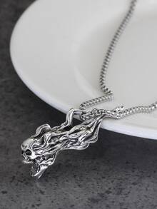 男士骷髏吊墜項鍊