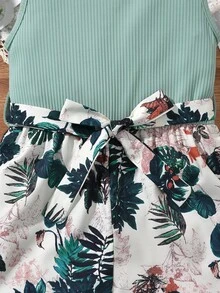 Áo liền quần Gái Cắt ra Gân đan Nhiệt đới Boho - Nhiều màu - Xem 4