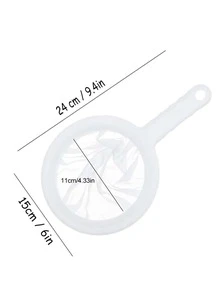 1入組PP豆漿過濾器日常多功能可重複使用食品過濾器用於烘焙廚房 - 白色 - 查看 6