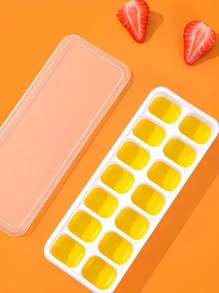 1入組矽膠冰塊模具家用極簡雙色冰格 - 黃色 - 查看 1