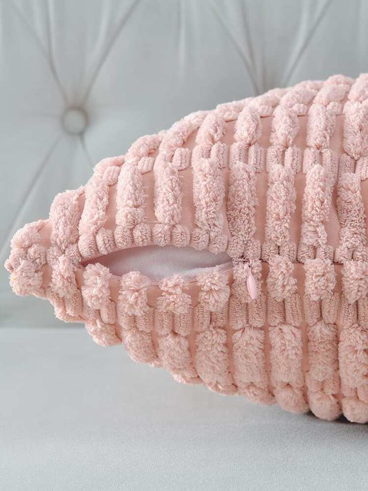 1 pieza rosado decorativo Cojín minimalista de tela Funda de cojín para casa - Rosa - Añade 3