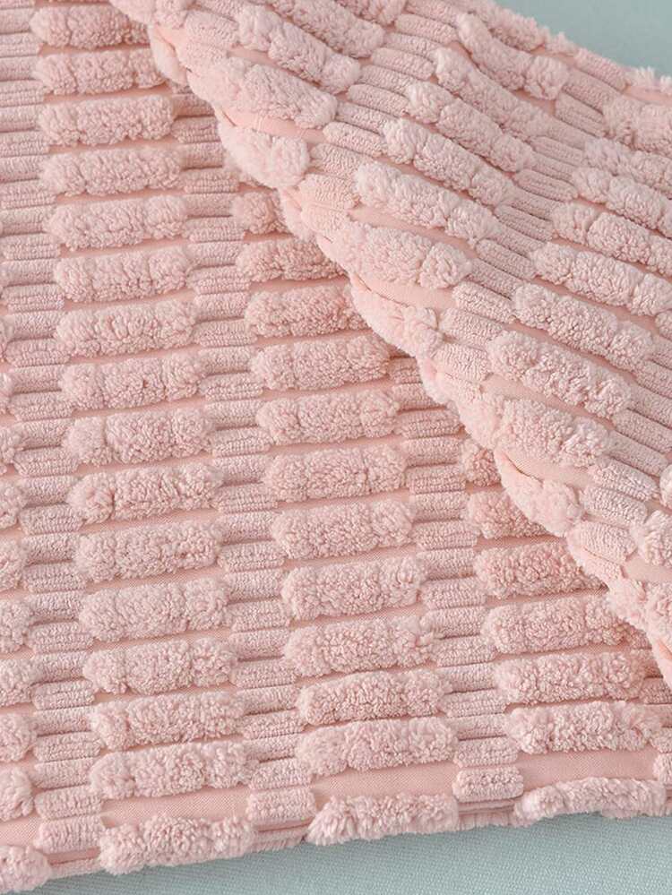 1 pieza rosado decorativo Cojín minimalista de tela Funda de cojín para casa - Rosa - Añade 6