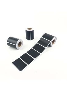 1卷素色標籤貼紙 - 黑色 - 查看 2