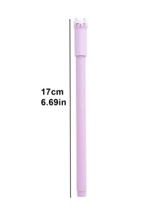 6 chiếc bút gel thiết kế mèo - màu đen - Xem 3