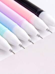 6 chiếc bút gel thiết kế mèo - màu đen - Xem 5