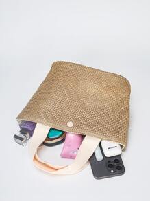 Túi Xách tay Nữ - Màu Khaki - Xem 4