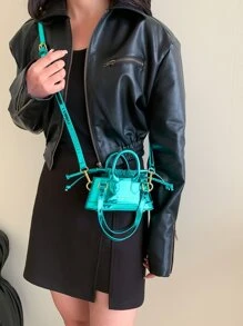 Túi đeo chéo Nữ - màu xanh lá - Xem 4