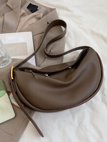 斜挎包適用於女士大容量手提包素色柔軟單肩包休閒旅行流浪包復古