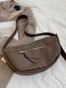 斜挎包適用於女士大容量手提包素色柔軟單肩包休閒旅行流浪包復古