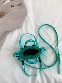 Túi đeo chéo Nữ - màu xanh lá - Xem 5