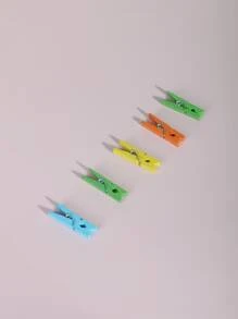 15 piezas Pinza de madera de color mixto - Multicolor - Ver 3