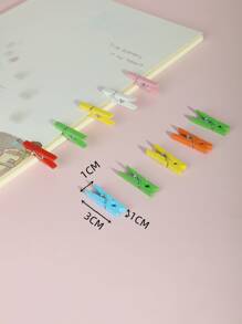 15 piezas Pinza de madera de color mixto - Multicolor - Ver 4