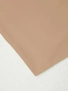 SHEIN Unity Solid Slim Cami Crop Top - Apricot - View 3