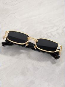 Kính mắt gọng tròn dành cho nam giới, kiểu dáng sáng tạo, cá tính và độc đáo. - màu đen - Xem 3