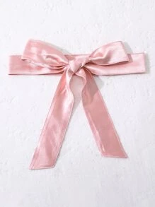 Girls contrast Lace Puff Sleeve Square Neck Dress - Pink - View 4