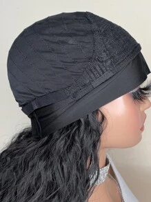 Synthetic Heat Resistant Wigs Long Water Wave Natural Black 20Inch Synthetic Wigs Headband Wigs For Daily Used Synthetic Wig With Headband - Black - View 8