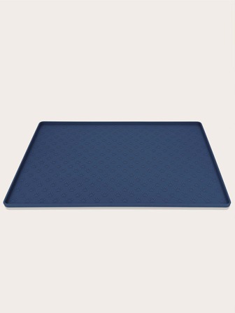 1pc Silicone Paw Detail Pet Placemat