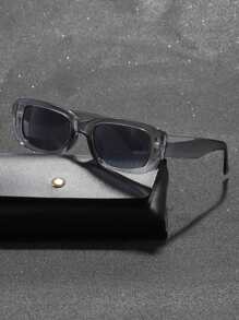 1pc Men's Square Shaped Halloween Fashion Eyeglasses Street Shades Accessories Beach Accessories Glasses Shades - Grey - View 1