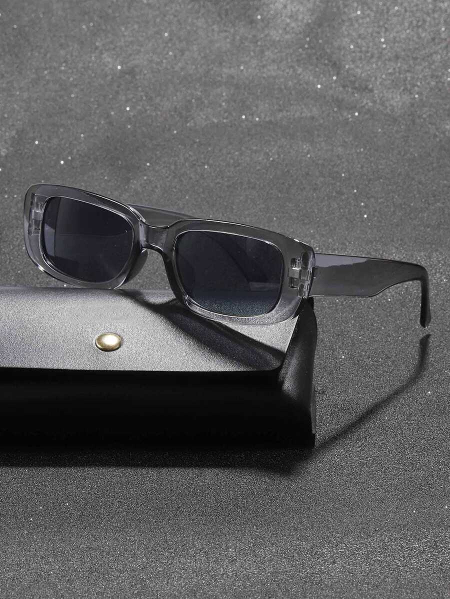 1pc Men's Square Shaped Halloween Fashion Eyeglasses Street Shades Accessories Beach Accessories Glasses Shades - Grey - View 1