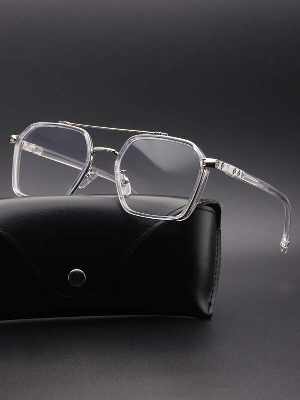 Men Clear Frame Antiblue Light Glasses SHEIN USA