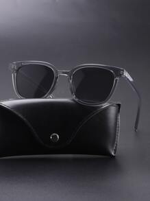 经典装饰旅行风格男士时尚眼镜，适合夏季海滩度假、户外、旅行，适合返校时尚学院风 - 灰色 - 查看 1