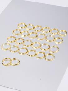 Letter Detail Ring - Yellow Gold - View 4