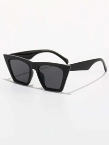 1 par de gafas de sol de estilo ojo de gato con lentes tintadas y marco de acrílico, accesorios para la playa para mujeres. Gafas de sol adecuadas para suéteres, vaqueros, pantalones de chándal, sudaderas con capucha, chaquetas, vestidos y camisas de manga larga. Sombra elegante y de moda para salidas familiares, viajes, vacaciones, playa, actividades al aire libre.