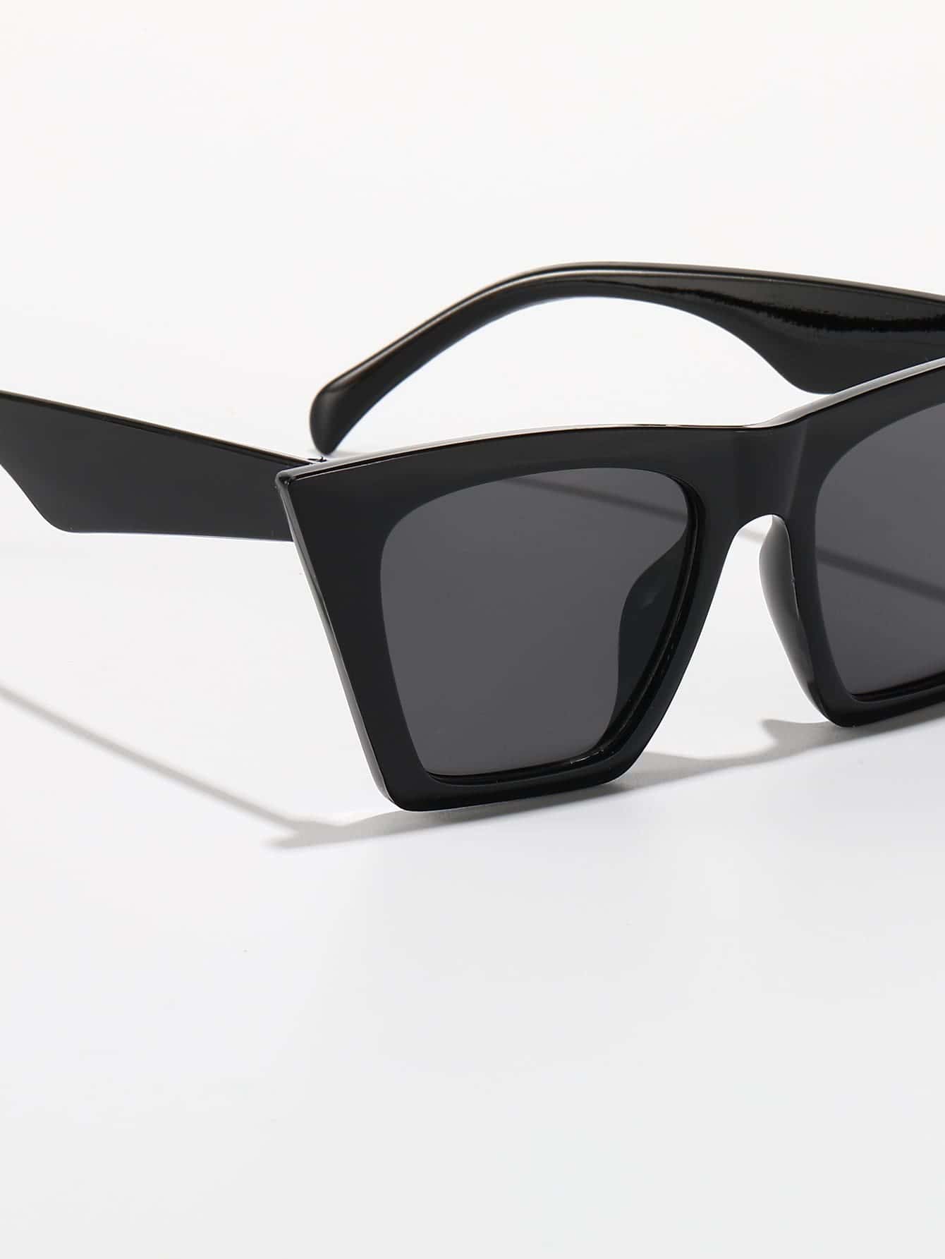 1pair Acrylic Frame Tinted Lens Cat Eye Sunglasses SHEIN UK