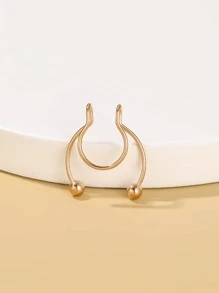 Ball Decor Nose Cuff - Rose Gold - View 1